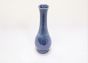 Kp Flr Vase Bottle W Flr Blue 10 In