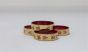 Glass Bangle set of 4 Radhe in Red