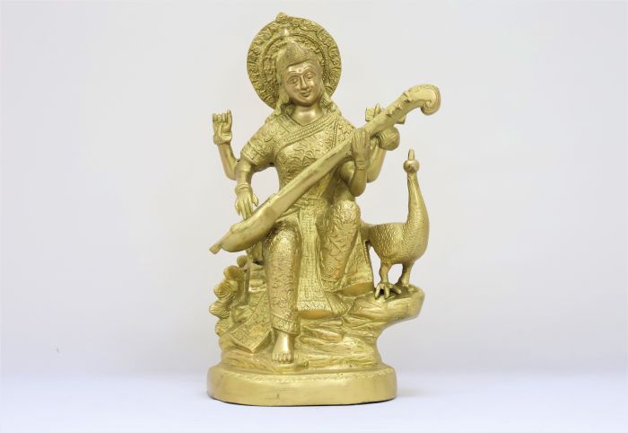 Brass Idiol Maa Saraswati 