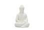 5" POLYRESIN BUDHA (WHITE)