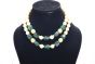 NECKPCE DOUBLE LAYER  GREEN COLOUR 