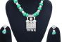  NECKLACE WITH PENDENT GREEN DORI