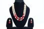 NECKPCE DOUBLE LAYER  RED COLOUR 