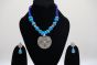  NECKLACE WITH PENDENT BLUE DORI 