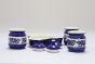 Khurja Pottery Jar + Tray  Blu Clr 3+1