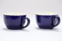 Khurja Pottery Soup Cup Blu Clr Set Of 2