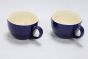 Khurja Pottery Soup Cup Blu Clr Set Of 2