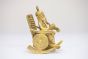 Brass Idiol Ganesha On Rocking Chair 