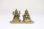 Brass Figurine A Black Kuber With Laxmi 