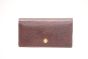 Leather Hand Purse Crocodile Tan Brown