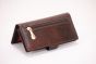 Leather Hand Purse Crocodile Tan Brown