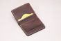 Leather M Wallet Multipocket Brown