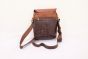 Leather Sling Bags Crocodile Dark Brown