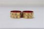 Glass Bangle set of 4 Radhe in Red