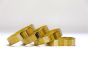 Glass Bangle set of 4 Yellow Line 2