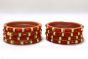 Selfee Fiber Bangle set of 8, Red (2x4)