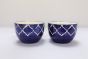 Khurja Pottery Soup Cup Blue Color With White Line Set Of 2