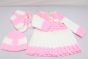 Kids  Dress Set Pink & White