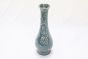 Kp Flr Vase Bottle W Flr Grn10 In