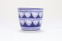 Kp In Pot Glass Navy Blue Sml 4 In