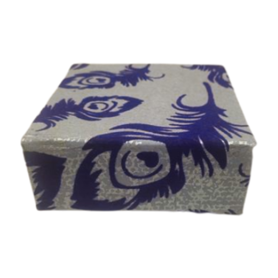 DIARY SLIP BOX GREY WITH BLUE MOORPANKH4"*4"