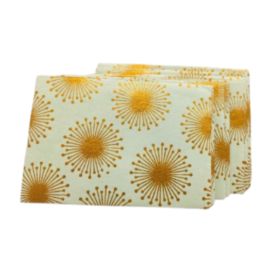 ENVELOPES 10 PCS SET WHITE GOLDEN FLOWER 3.5"*5"