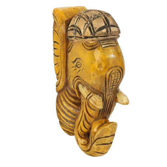 Wall Décor Bracket Wood Carving Elephant Image 1