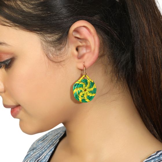 Saras Aajeevika Earring Sikki Pasting.