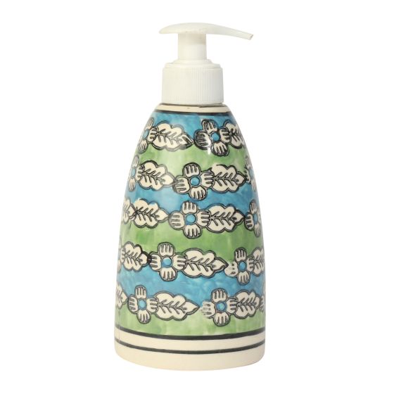 Soap Dispenser Khurja Pottery Image 1