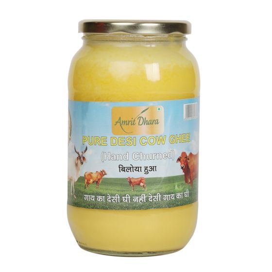 Pure Desi Cow Ghee (Hand Churned Bilona) 1000 Ml