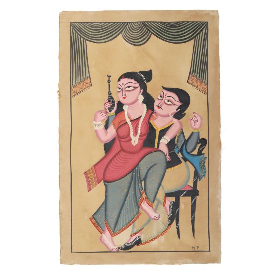 Painting PattachiraA Kalighat Image 1