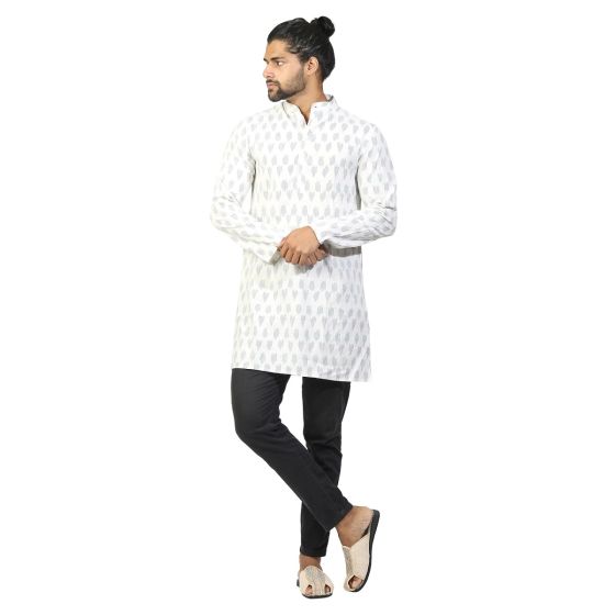 Mens Kurta Ikkat Full length