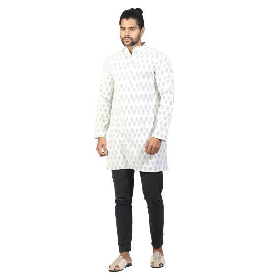 Mens Kurta Ikkat Full length