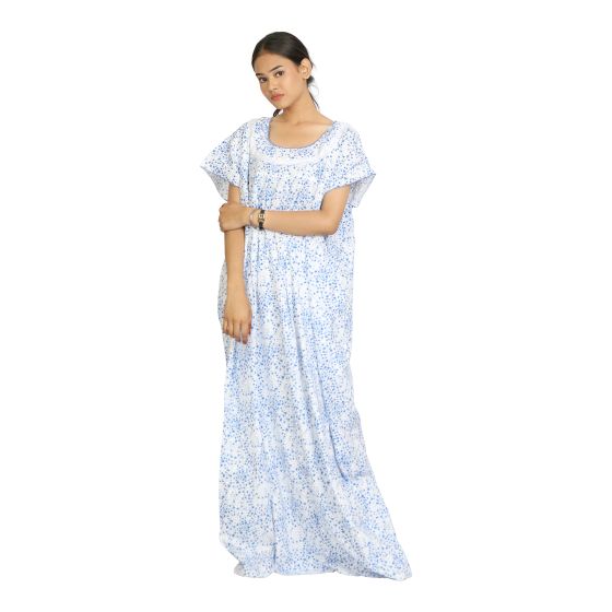 LONG NIGHTY WHITE & BLUE XXL