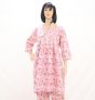 Night Suit Big Flwr Print W & Pink