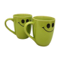 Khurja Pottery Dtc Milk Mug Grn Clr Set Of 2