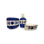 Soap Dispenser set Khurja Pottery