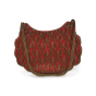 Embroidered B Purse Red Leaf