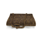 Embroidered Clutch Golden Brown