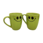 Khurja Pottery Dtc Milk Mug Grn Clr Set Of 2