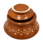 Khurja Pottery Handi Brown Clr 4"