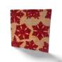 Slip Box Handmade Paper Ice Flakes Red 4*4'