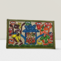 Painting Bengal Pattachitra Doli Blue & Dholak With Tree 8*12"