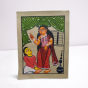 Painting Bengal Pattachitra Babu Culture Red 10*14"