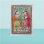 Paintings Madhubani Krishna Radha Handmade Paper 1/4th