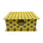 DIARY SLIP BOX YELLOW WITH SILVER STAR4"*4"