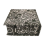 DIARY SLIP BOX BLACK SILVER EMBROSSED4"*4"