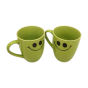 Khurja Pottery Dtc Milk Mug Grn Clr Set Of 2