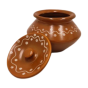 Khurja Pottery Handi Brown Clr 4"