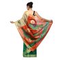 Saree Plain dupian kosa tana/dupian jala saree Image 2